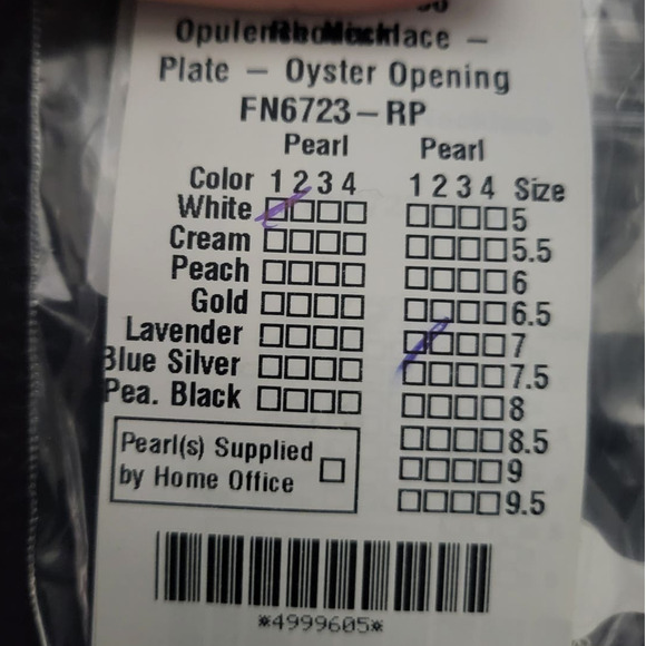 Vantel Opulence Necklace - White 7 mm Pearl - NEW - Picture 5 of 5